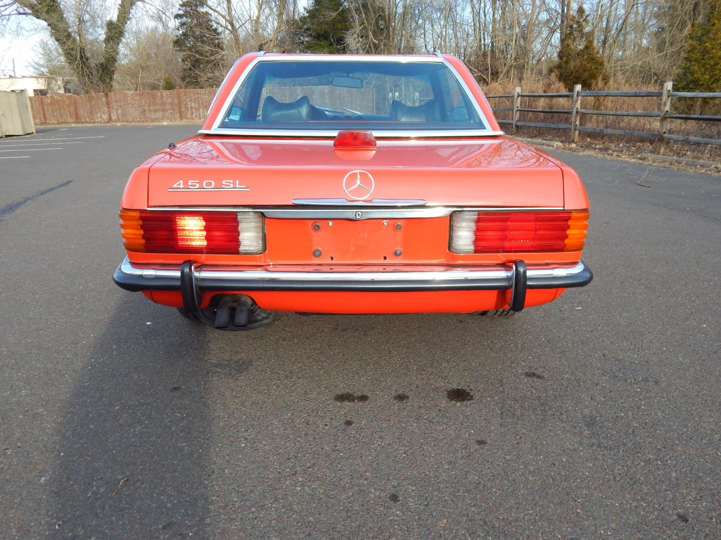 1972 Signal Red /Black Leather Mercedes-Benz 450SL 450SL (10704412000) with an 4.5L V8 engine, Automatic transmission, located at 6528 Lower York Road, New Hope, PA, 18938, (215) 862-9555, 40.358707, -74.977882 - Here we have a beautiful 1972 Mercedes 450SL. Options include: black leather, hard top and soft top, AM/FM/TAPE radio, parking lights, VDO Klenzle clock, Berger Mangel stamped 15 inch wheels with 4 Kelly Navigator 800S tires. This vehicle comes with a car cover and a list of records of work done to - Photo#7